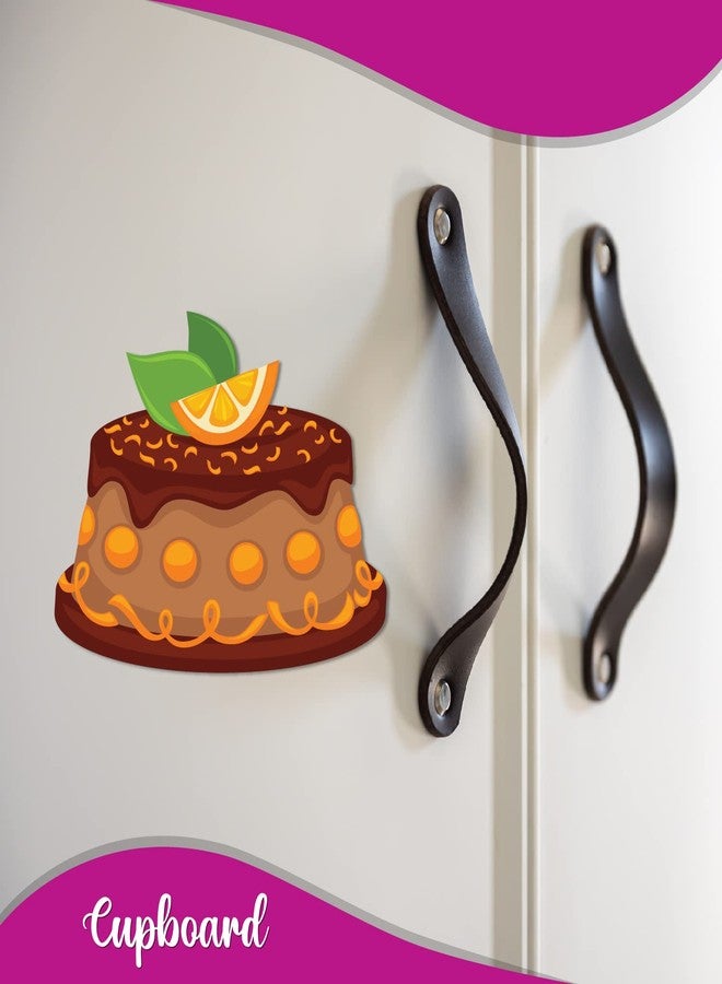 Bhai Please Cake Wooden Fridge Magnet (Pack of 1 pc) Size : 3 inches Cooking, Bakery, Dessert, Chef, Foodie, Food Kitchen Quotes Magnet Gift and Decor - Image 2
